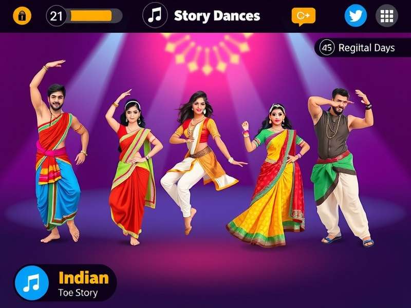 Dance Fusion Star gameplay showing diverse Indian dance styles